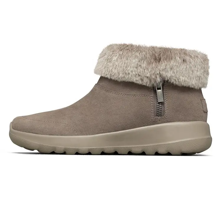 China OEM ODM Service New Style Anti Slip Botas Winter Warm Women Snow Shoes With Zip